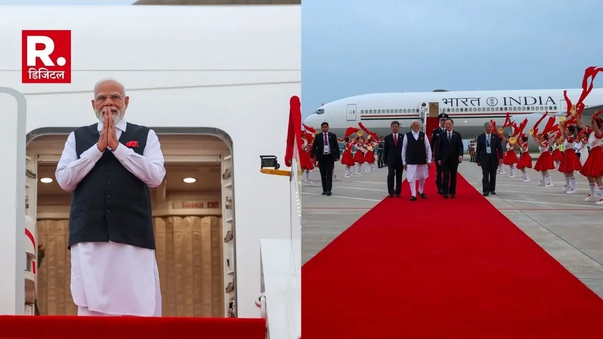 After 7 years PM Modi Visit China got grand welcome on red carpet why Donald Trump upset