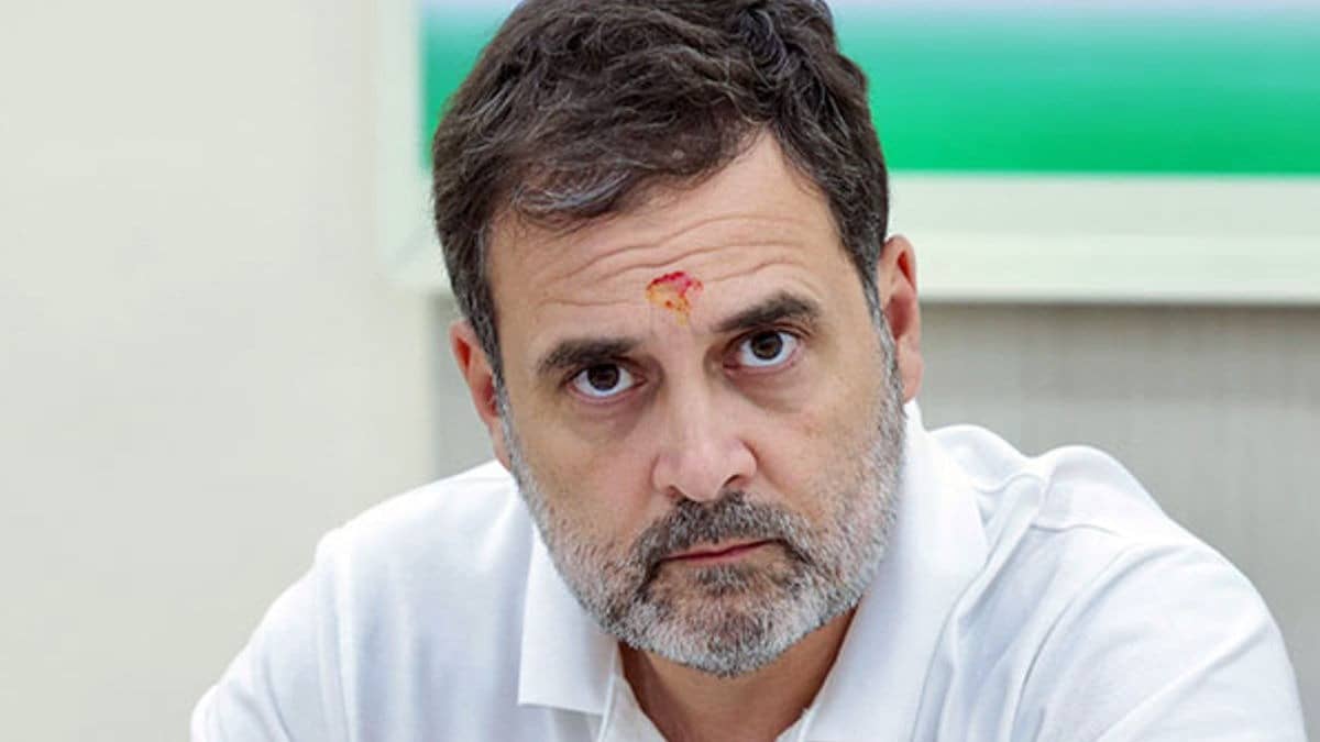 After Dodging Questions On Gen Naravane, Rahul Gandhi Goes Silent On Congress' 'Shirtless' Protest At AI Summit