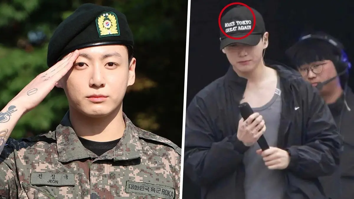 After his military discharge, Jungkook did rehearsals for J-Hope's concert in a controversial hat