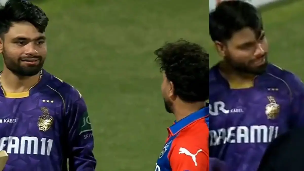 after Kuldeep Yadav slaps rinku singh video viral delhi capitals shares their love bond video dc vs kkr