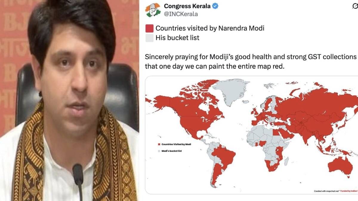 Again? Kerala Congress Caught Sharing Distorted India Map Showing Kashmir in Pakistan, Deletes Post Quietly Amid Outrage