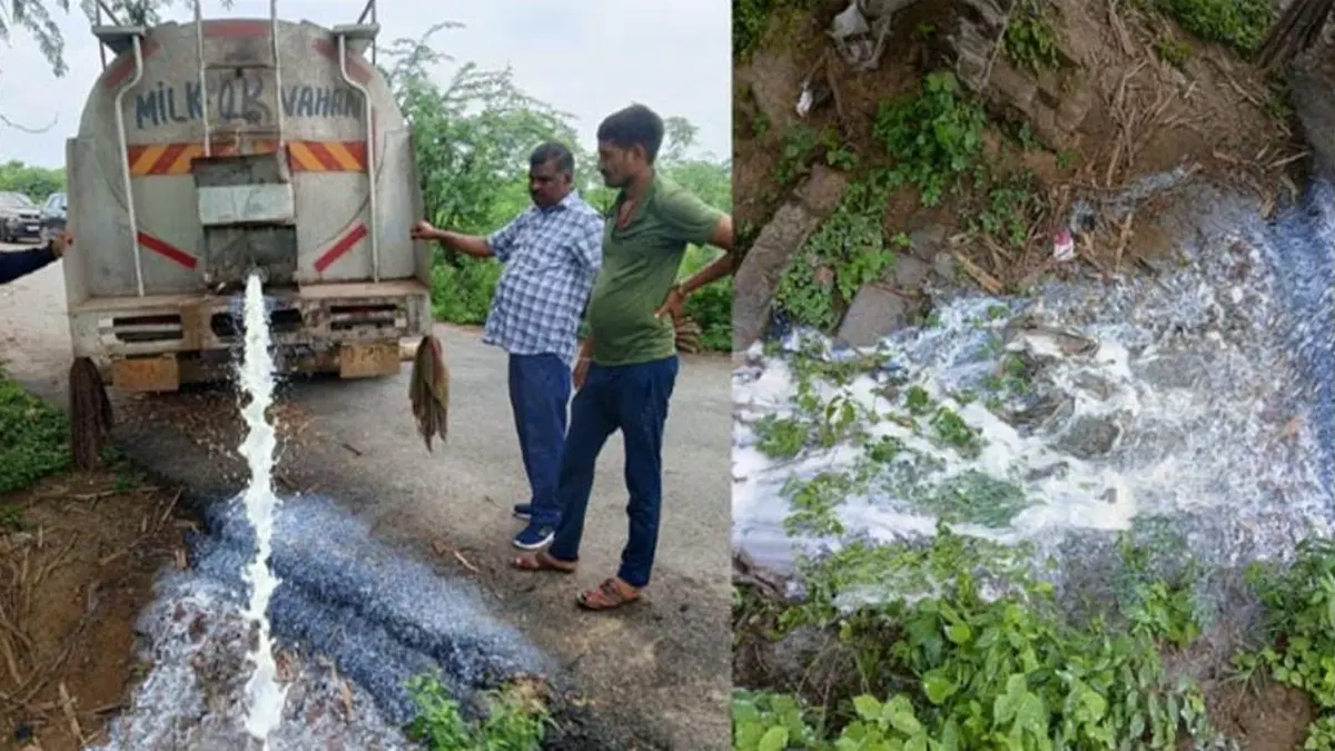 Agra FSDA Destroys 5000 Litres Of Milk After Two Children Die From Suspected Adulterated Milk