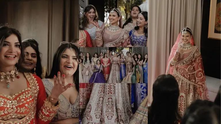 लाल लहंगे में रॉयल सजीं कुमार विश्वास की बेटी अग्रता, दुल्हन लुक में इंटरनेट पर छाईं तस्वीरें Agrata Sharma Bridal Look