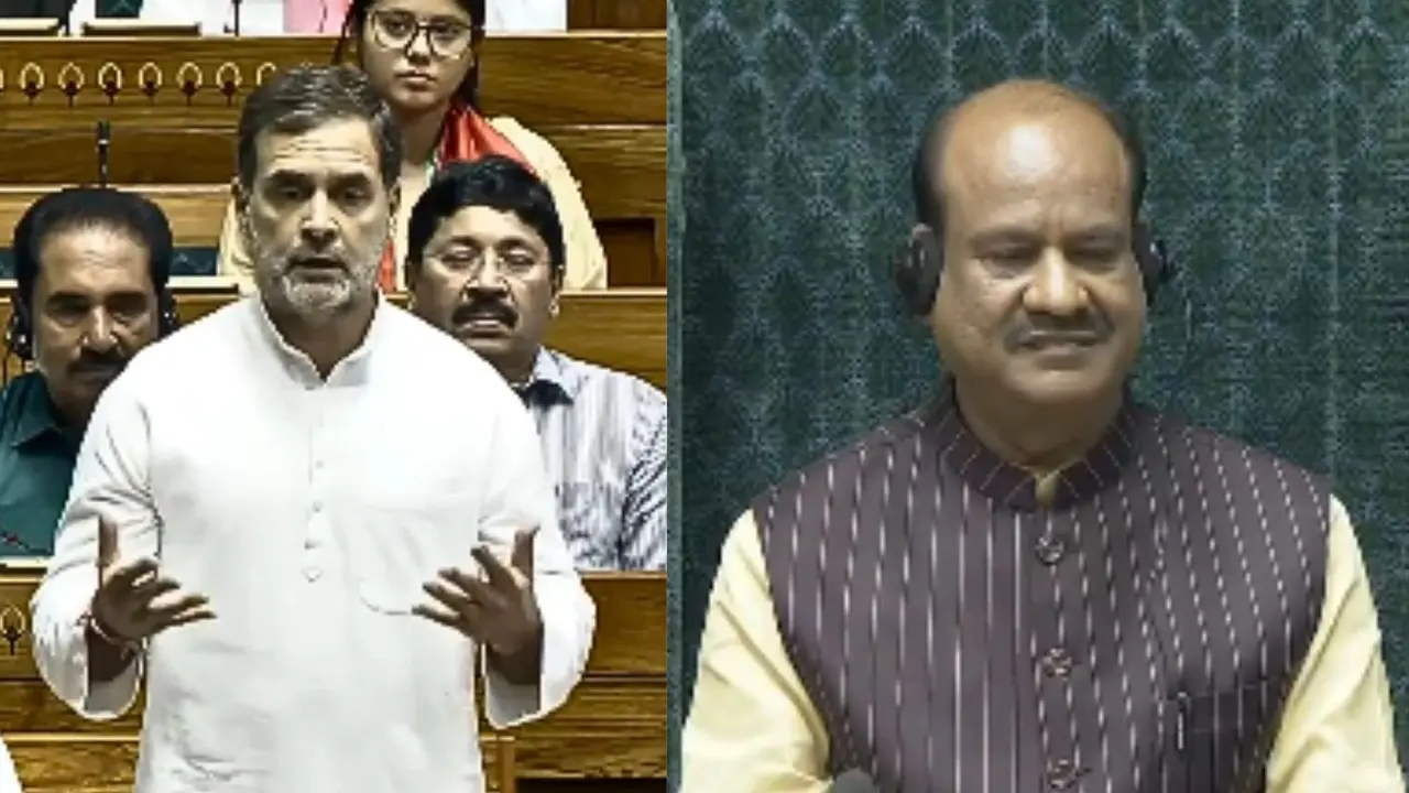 rahul gandhi congratulates Speaker om birla