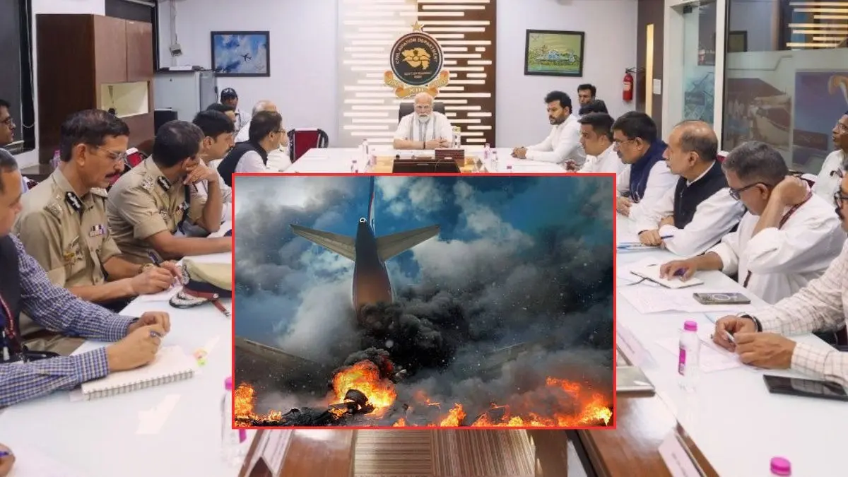 Ahmedabad Plane Crash Live Updates: PM Modi Holds Review Meeting with Airport Officials, Efforts Underway to Lower Plane’s Tail Section