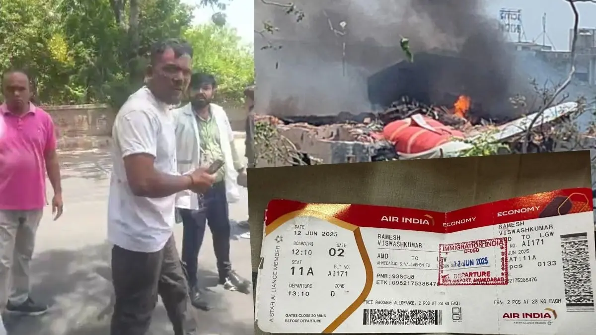 Ahmedabad plane crash survivor Vishwas Kumar