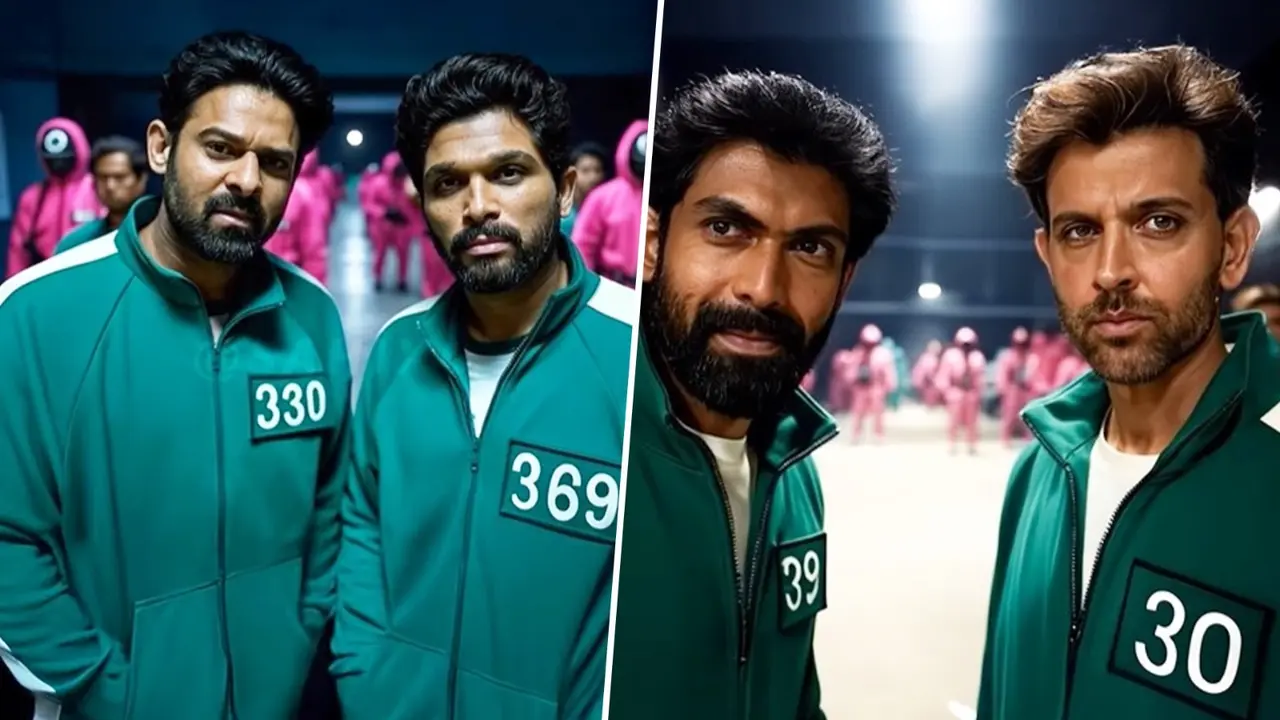 Indian Squid Game: AI Reimagines Yash, Hrithik Roshan, Jr NTR, Prabhas, Allu Arjun, Rajinikanth As Players In Netflix Show AI reimagines Squid Games in India