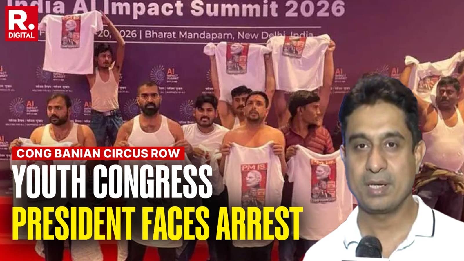 AI Summit Protest Case: 7 Accused Arrested Along With Indian Youth Congress President Uday Bhanu Chib