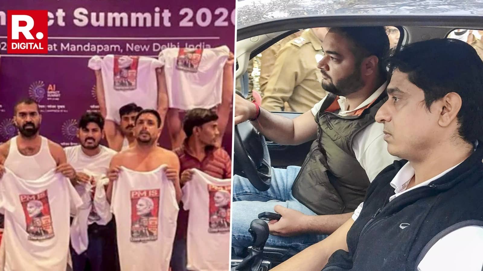 AI Summit Shirtless Protest: Youth Congress President Uday Bhanu Chib Arrested For Orchestrating ‘Banian’ Circus