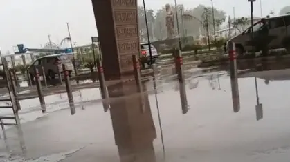 Waterlogging at Gwalior Airport