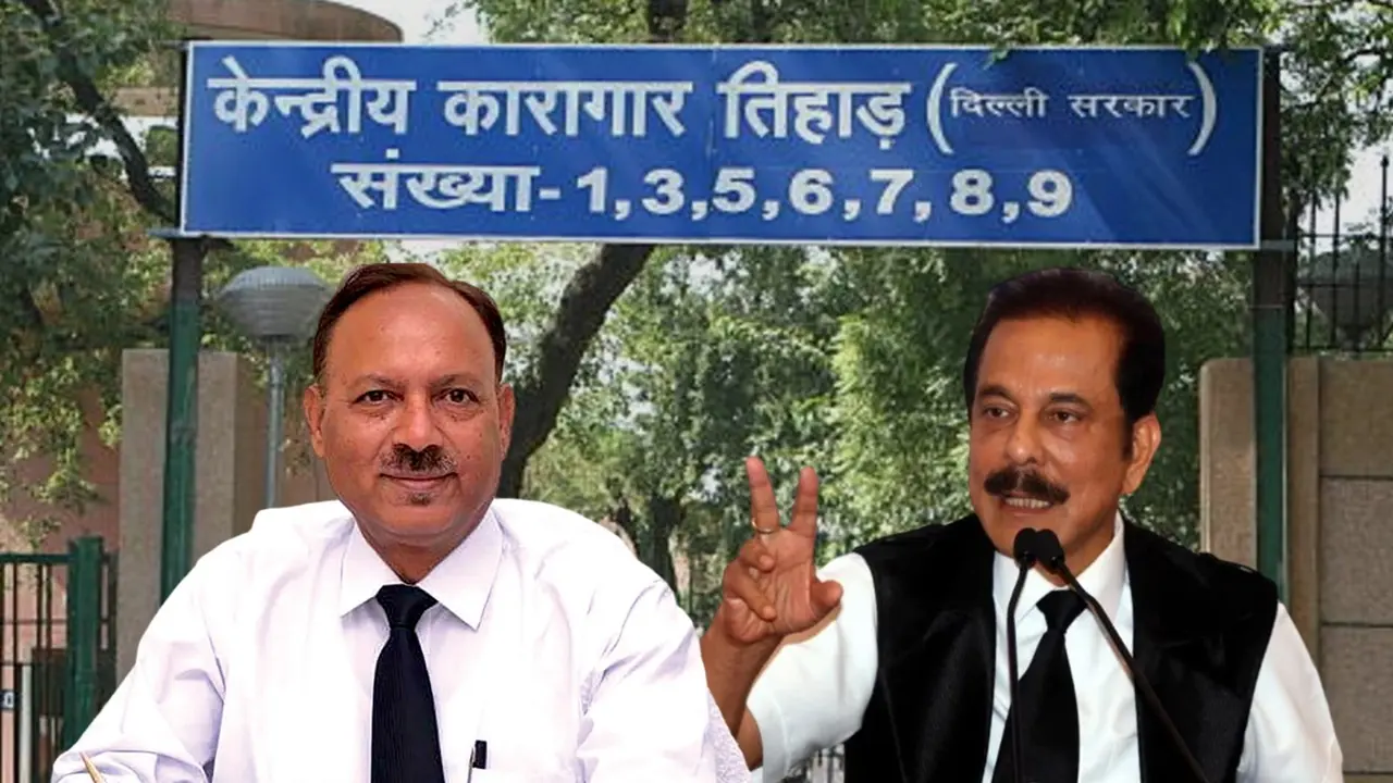 air hostess came to meet subrata roy sahara tihar jail