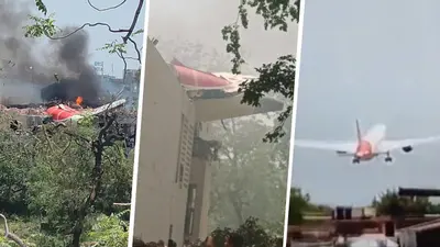Air India's Ahmedabad-London Plane Crashes Into Doctors' Hostel Building | Republic World