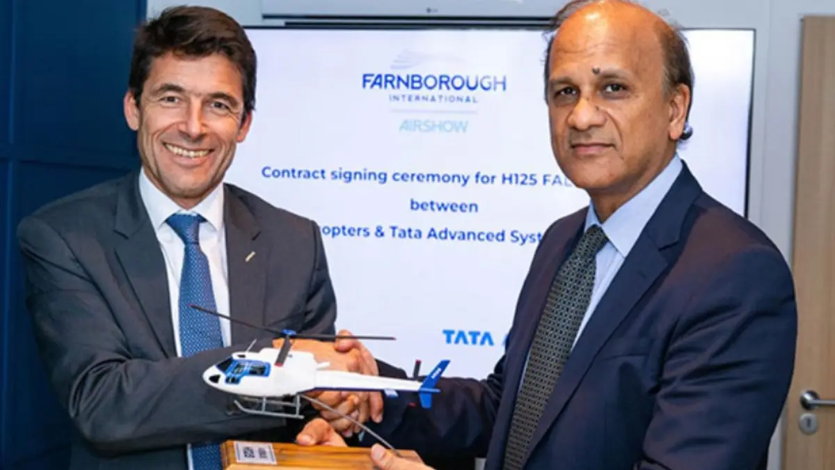 Airbus, Tata sign contract to establish H125 choppers Final Assembly Line in India