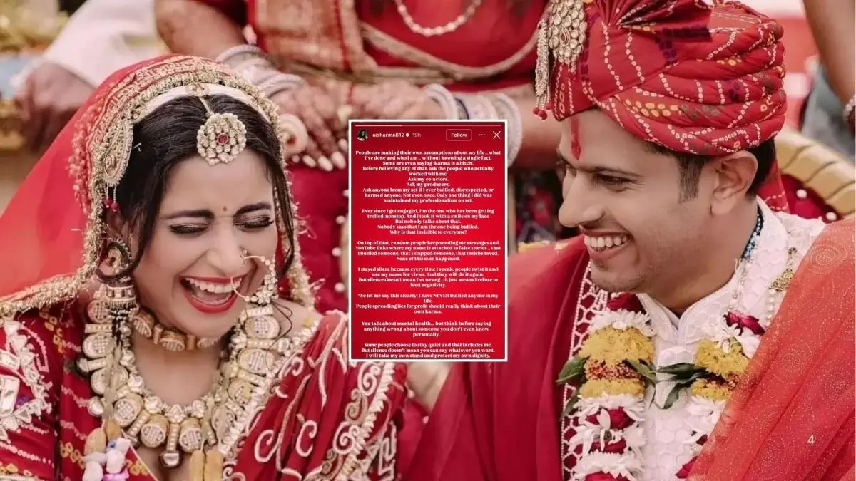 Aishwarya Sharma maintains silence on divorce rumours with Neil Bhatt