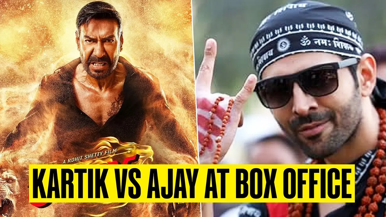 Ahead Singham Again-BB3 Clash, A Look At Post-pandemic Box Office Business Of Ajay, Kartik's Films Ajay Devgn vs Kartik Aaryan at the box office.
