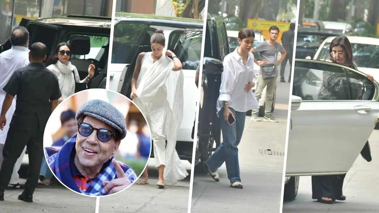 Ajay, Karisma, Ranbir And Other Celebs Arrive At Sunny Deol’s Residence