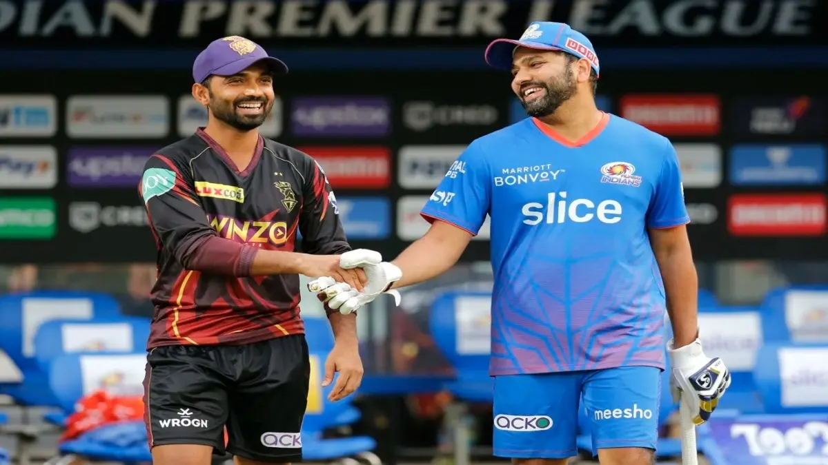IPL 2025, MI vs KKR: From Pitch Report To Squads And Predicted XI, Here's All You Need To Know Ajinkya Rahane and Rohit Sharma