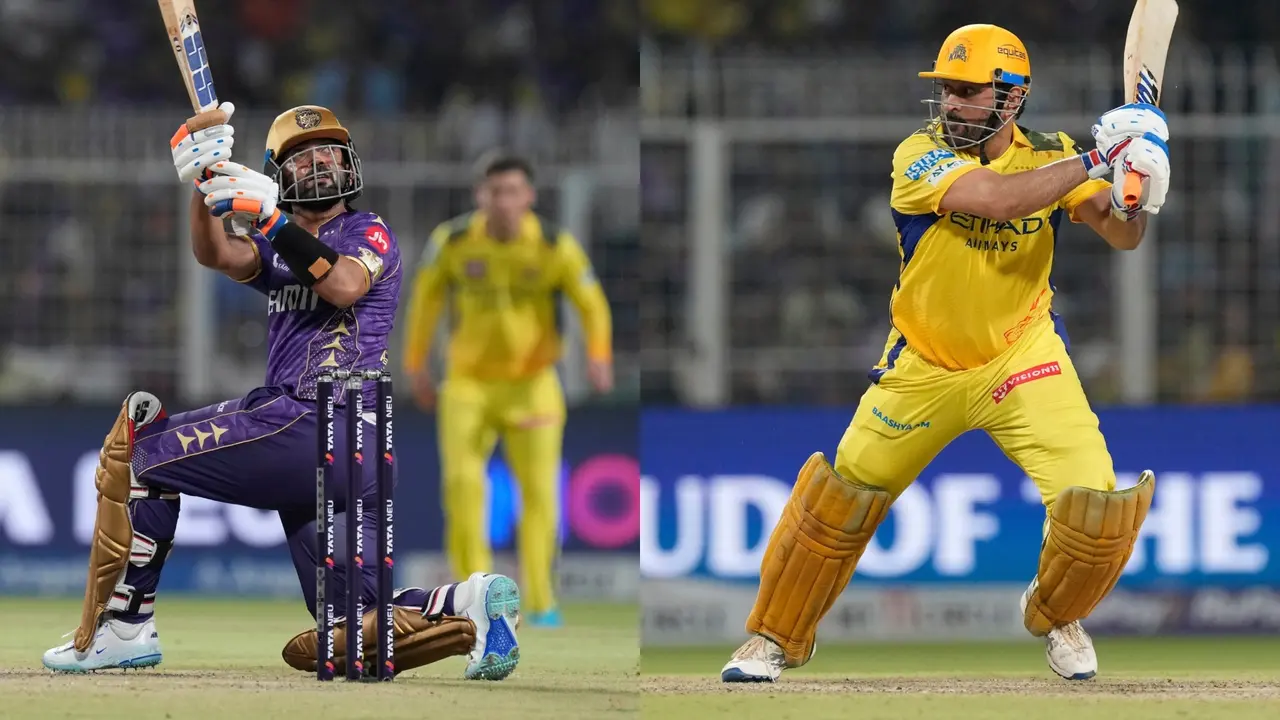 IPL 2025: CSK Edges Past KKR By Two Wickets In Close Finish, Defending Champions On The Brink Of Elimination Ajinkya Rahane, MS Dhoni