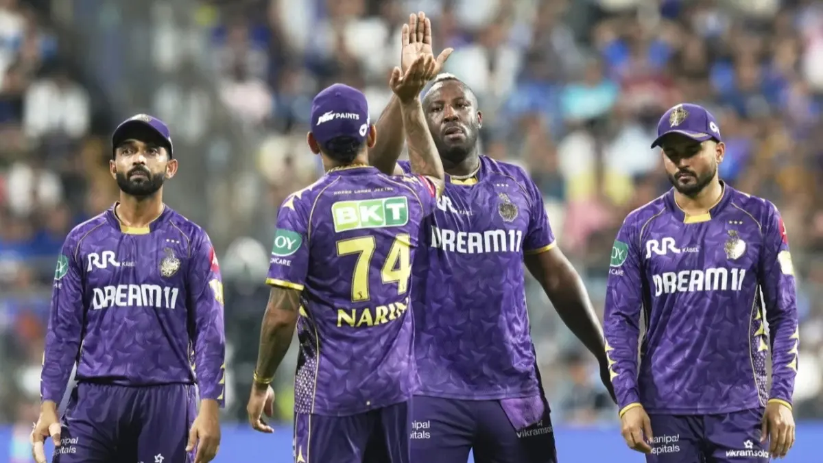 'They Are Not Going To Do It': Ex-KKR Opening Batsman Rules Out Possibilities Of The Franchise Trading Star All-Rounder Ahead Of IPL 2026 Ajinkya Rahane, Sunil Narine, Manish Pandey and Andre Russell celebrate fall of a wicket