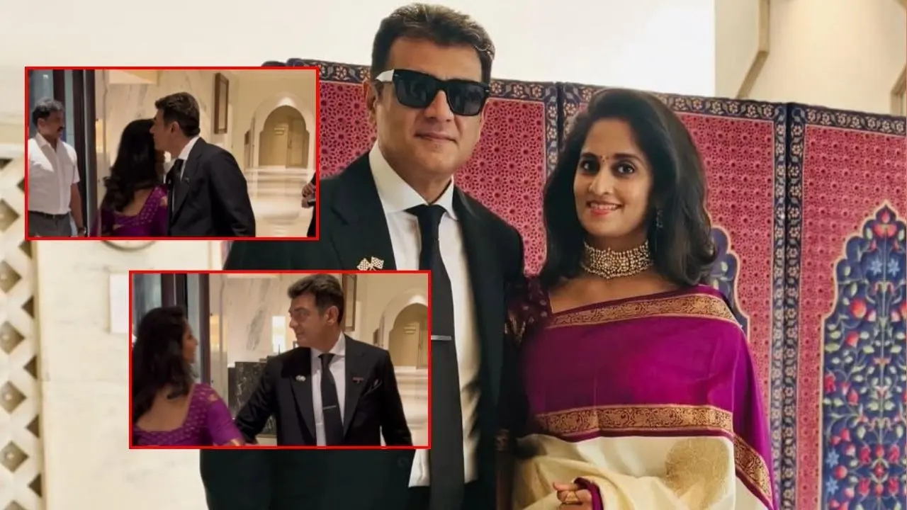 Padma Bhushan Awardee Ajith Kumar's Cute Moment With Wife Shalini At Award Ceremony Takes Over The Internet | Watch Ajith Kumar-Shalini's Cute Moment Takes Over The Internet | Watch