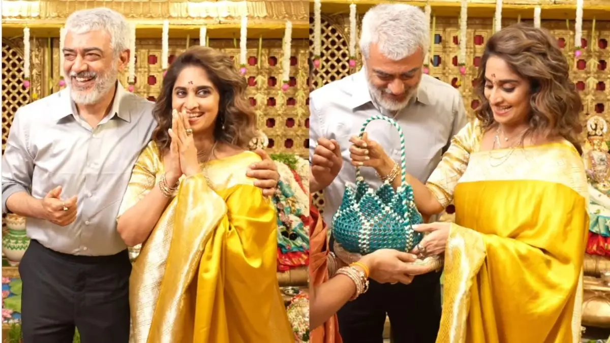 Ajith Kumar With Wife Shalini Video Viral