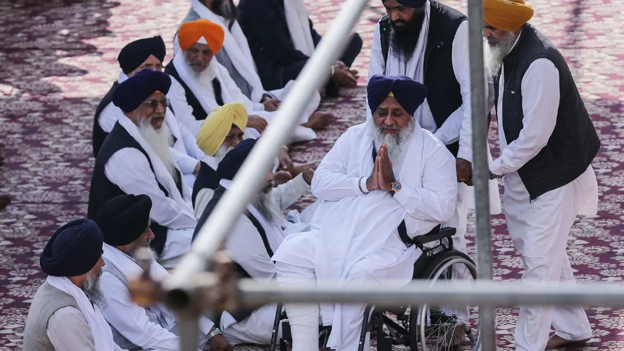 Akal Takht announces tankha for sukhbir singh badal