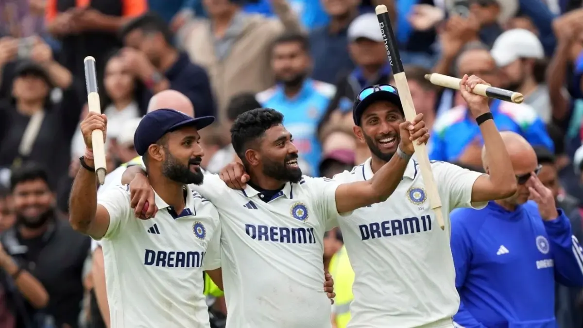 Akash Deep, Mohammed Siraj and Prasidh Krishna