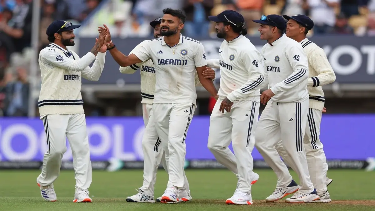 Bazball Comes Down Crushing In Birmingham, Shubman Gill's Young Team India Breach Fortress Edgbaston For The First Time In 58 Years To Level Series Akash Deep celebrates a wicket at Edgbaston
