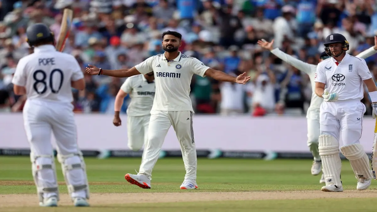 IND vs ENG: Edgbaston Defeat Might Force Brendan McCullum To Embrace Major Change At Lord's As 'Bazball' Faces Imminent Threat From India Akash Deep celebrates a wicket at Edgbaston