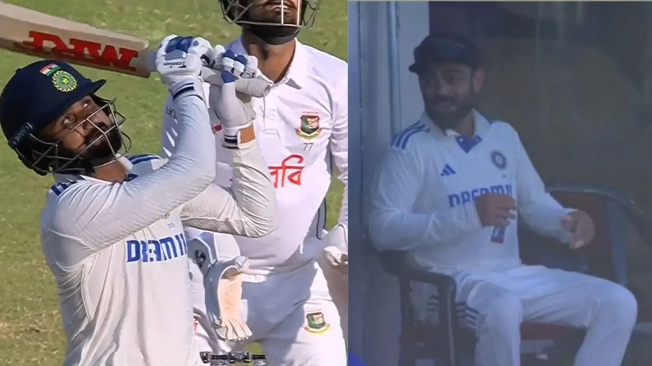 akash deep hit powerful sixes with kohlis bat,even virat was stunned