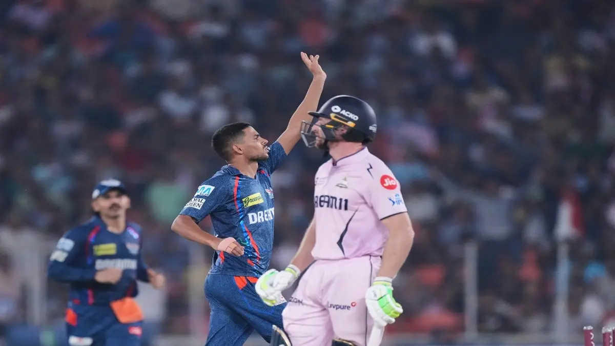 Updated IPL 2025 Points Table After Lucknow Super Giants Defeat Gujarat Titans Akash Singh celebrates after dismissing Jos Buttler