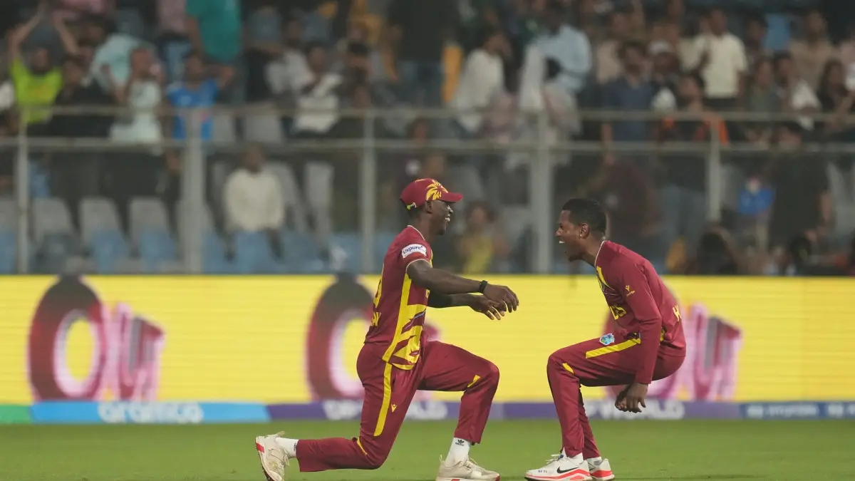 T20 World Cup: Faf Du Plessis Believes Real Test For Spinners Akeal Hosein And Gudakesh Motie Will Come Against South Africa, India Akeal Hosein celebrates a wicket