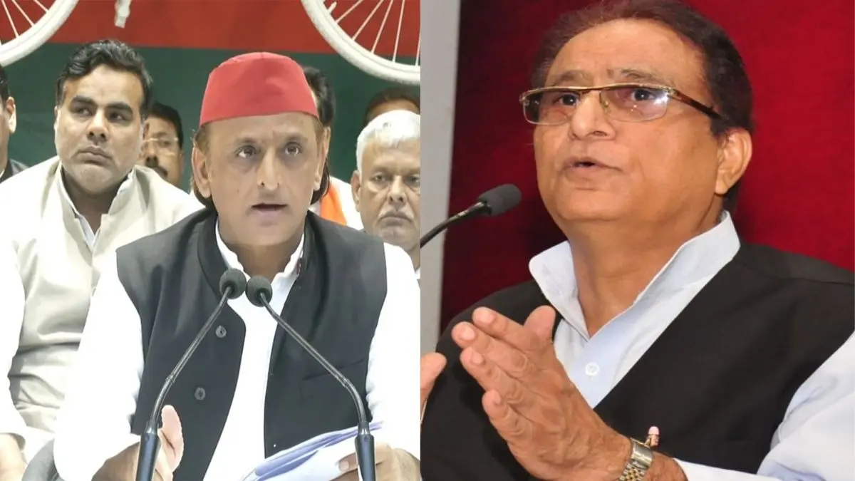 akhilesh yadav expresses for azam khan and gayatri prajapati allegations against the bjp