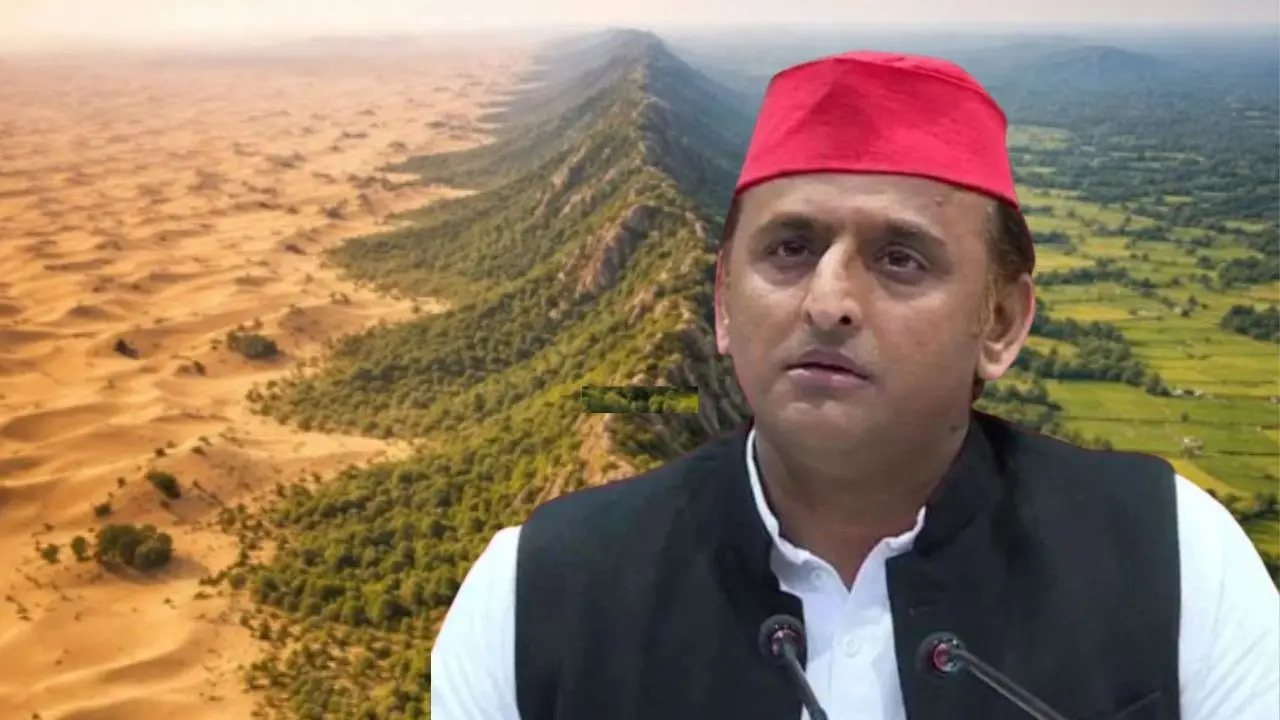 Akhilesh Yadav Post on Aravalli