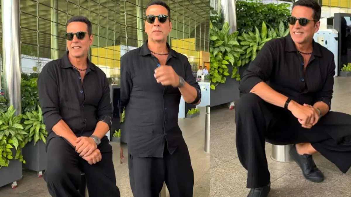 एयरपोर्ट पर पैपराजी को देख रुक गए अक्षय कुमार, जमीन पर बैठकर दिए ऐसे-ऐसे पोज, वीडियो देख छूट जाएगी हंसी Akshay Kumar