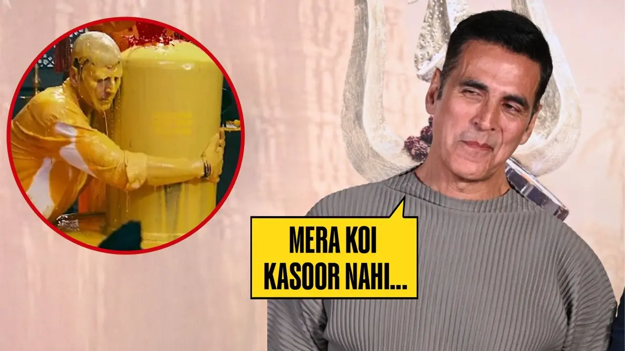 Akshay Kumar Reacts To Controversy Over Hugging Shivling In Music Video: Is There Anything Wrong With... Akshay Kumar at Kannappa teaser launch event in Mumbai