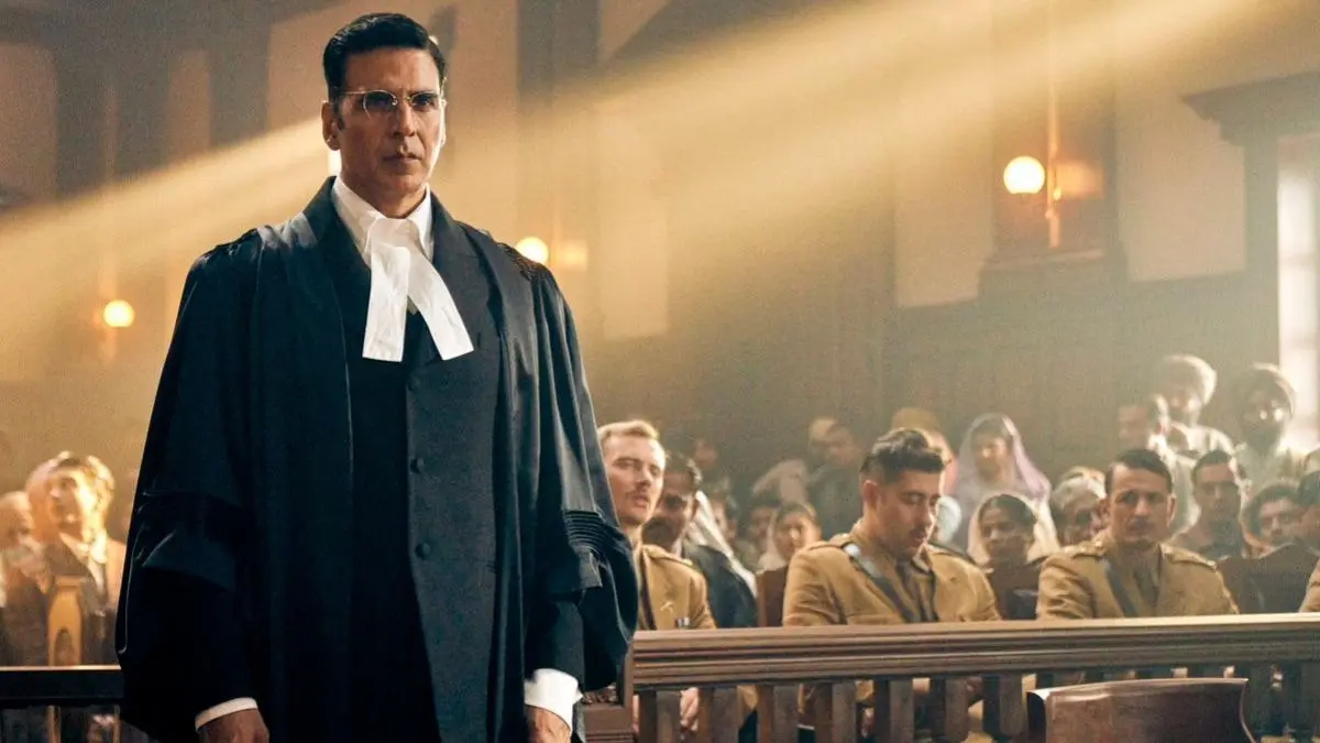 Akshay Kumar in a still from Kesari 2