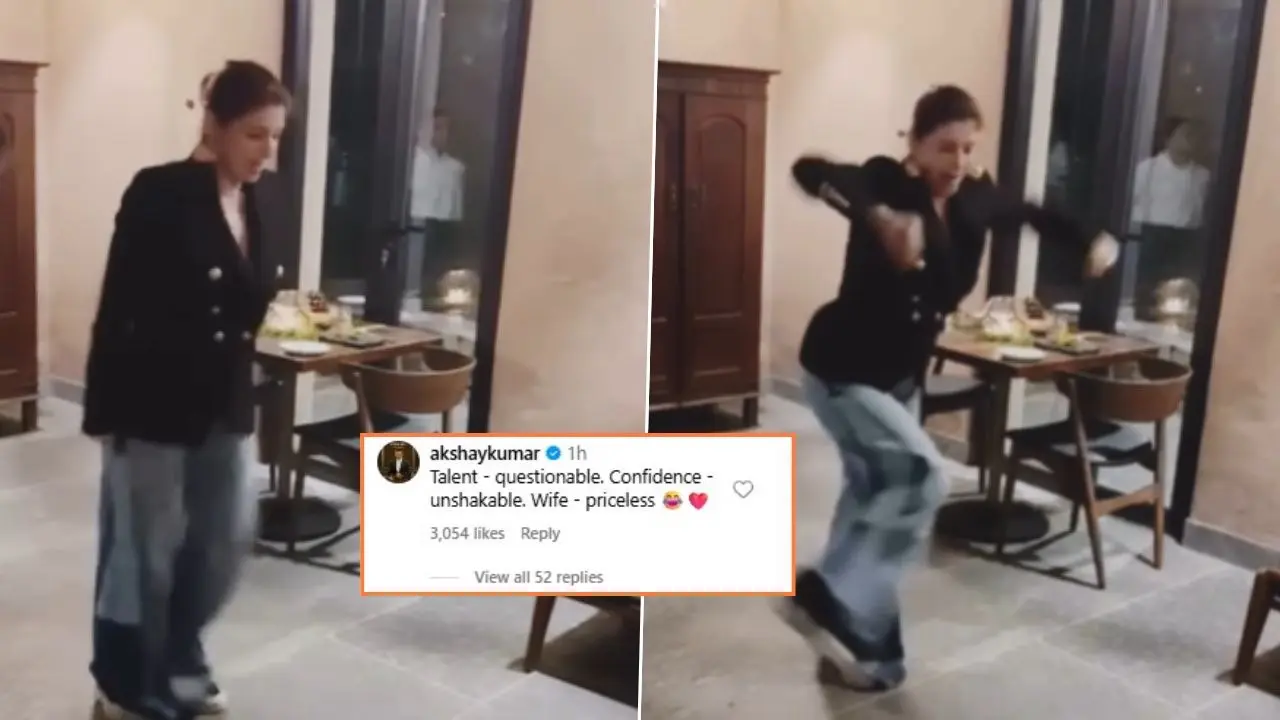 Watch: Akshay Kumar's Playful Dig At Wife Twinkle Khanna's 'Questionable Talent' Is Too Cute To Miss Akshay Kumar Takes Playful Dig At Wife Twinkle Khanna's Reel