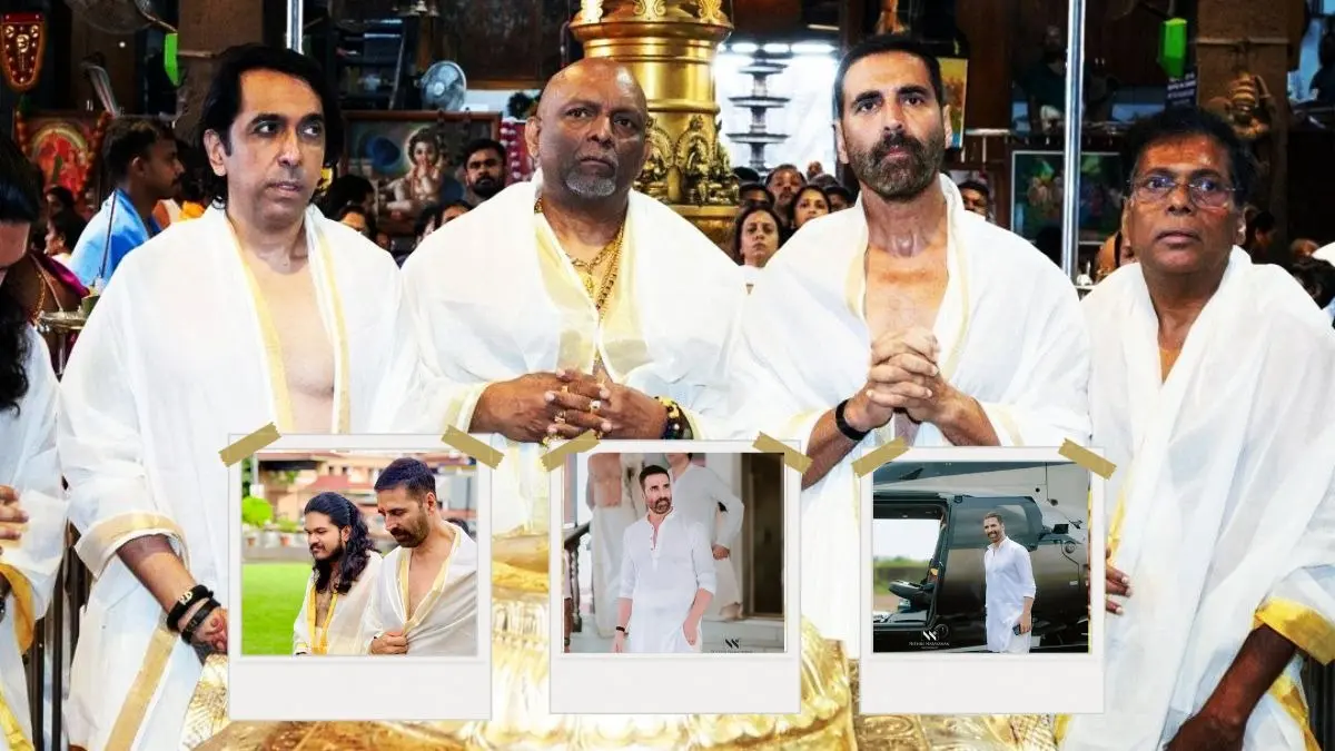 Akshay Kumar visits Guruvayur temple in Kerala