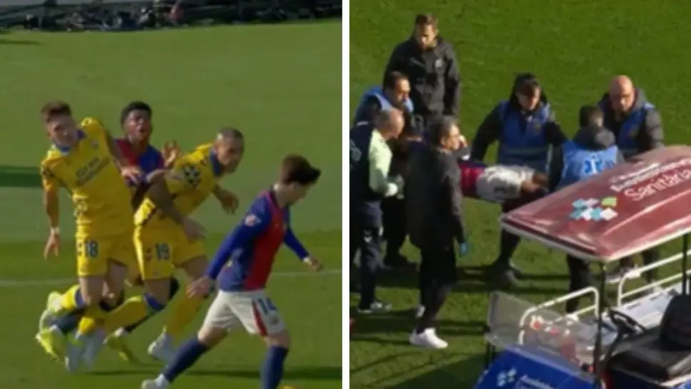 WATCH | Defender Alejandro Balde Vomits Blood And Is Stretchered Off As Barcelona Lose To Las Palmas Alejandro Balde