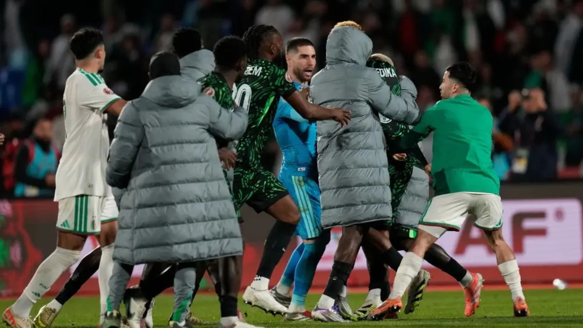 Organizers Condemn ‘Unacceptable Behavior Of Players And Officials’ After Fighting At Africa Cup Algeria clash with Nigeria following AFCON quarterfinal match
