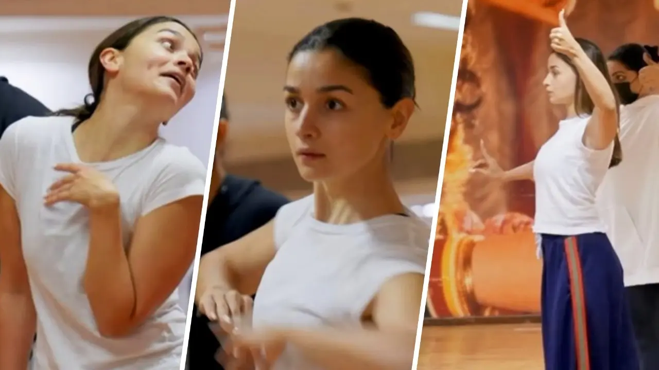 Alia Bhatt preps for Dhindhora Baje Re in BTS video