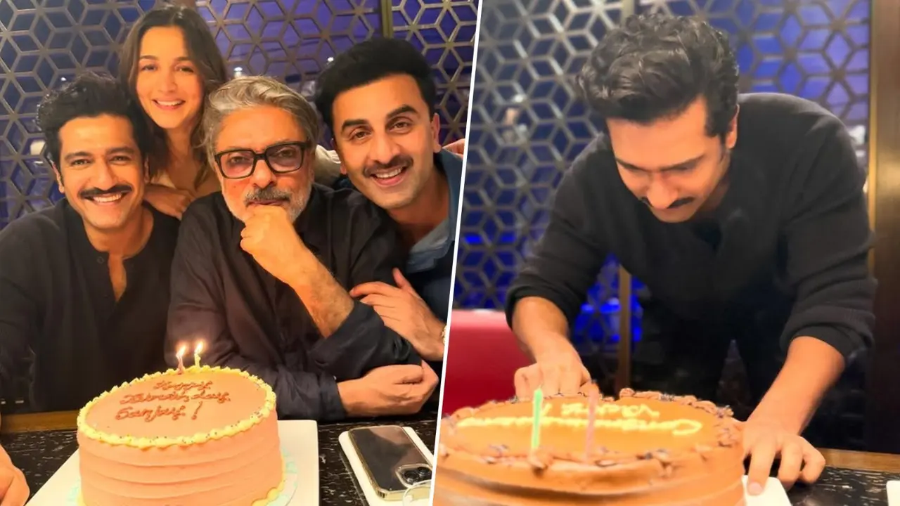 Sanjay Leela Bhansali's Birthday Doubles As Chhaava Success Bash For Alia Bhatt, Ranbir Kapoor and Vicky Kaushal Alia Bhatt, Ranbir Kapoor,Vicky Kaushal celebrate Love and War director's birthday