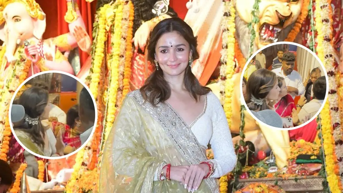 Alia Bhatt visited a Durga Puja pandal in Mumbai on Maha Navami