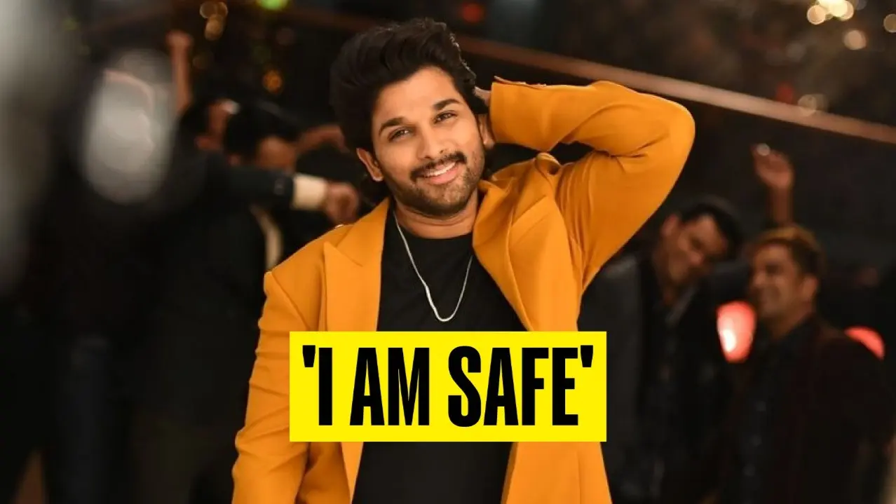 Allu Arjun adressed the media following his return after arrest