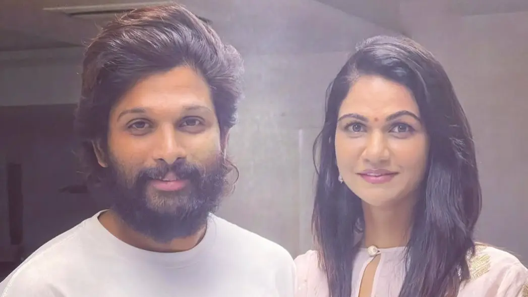Viral: Allu Arjun's Wife Sneha Reddy Stands Strong By His Side During Arrest From Banjara Hills Home Allu Arjun with his wife Sneha Reddy