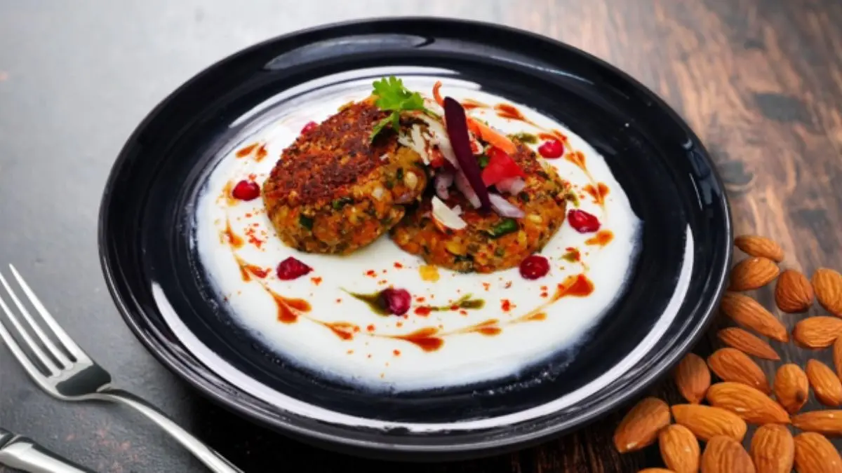 almond and sprouts tikki recipe at home protein diet healthy snacks