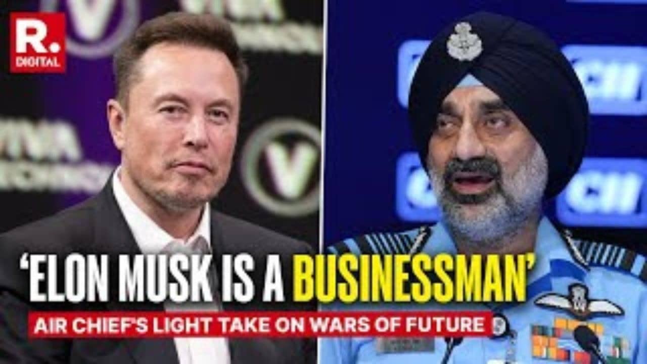 IAF Chief Counters Musk: Humans Still Crucial in Aerial Combat
