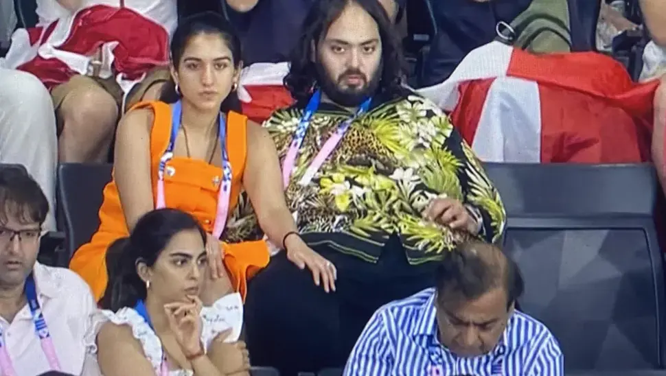 Ambanis Blend With 'Normal People' At Paris Olympics, Anant-Radhika, Mukesh, Isha Enjoy Sports Ambani family at Paris Olympics