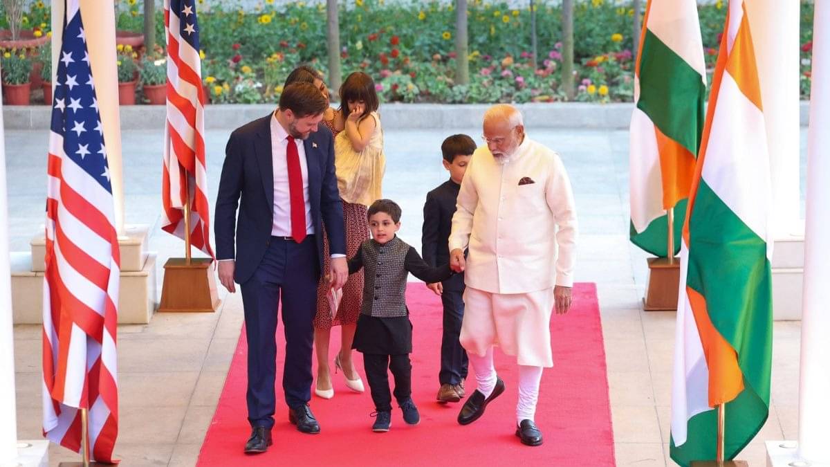 American Vice President JD Vance meet pm modi